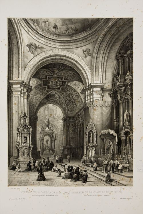 Inside of Chapel of Saint Isidore of the Iglesia de San Andrés in Madrid