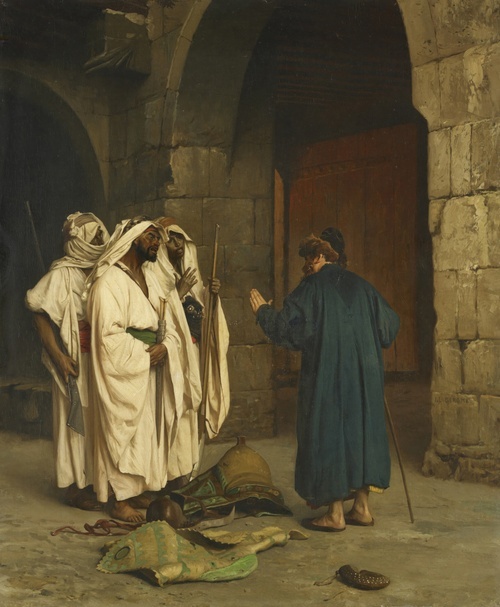 Old Jew with Three Arabs