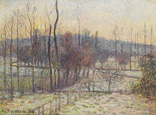 Snow, Sunset, Eragny