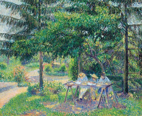 Children at Table in the Garden at Eragny