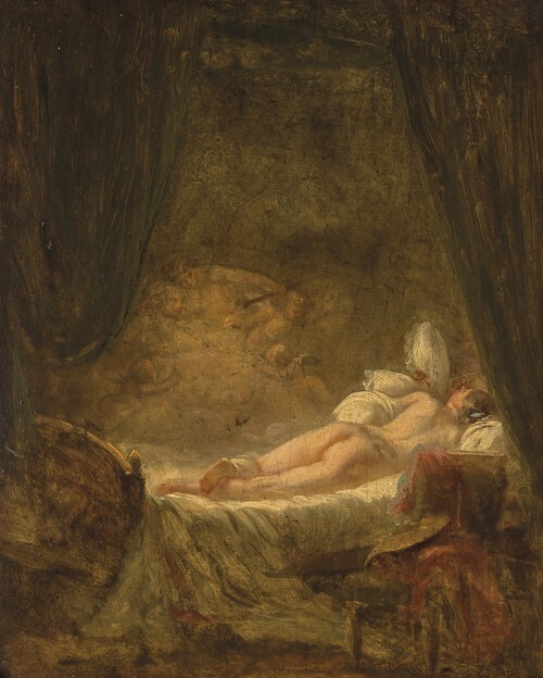 Woman Reclining Surrounded by Putti