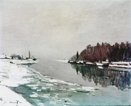 La Neve en la Orilla del Sena, 1867