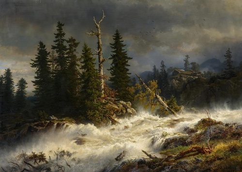 Raging Mountain River
