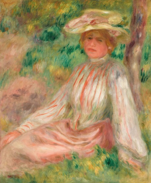 The woman in the garden