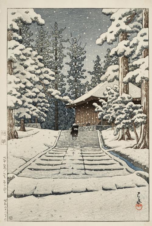 平泉金色堂 1957年（绝笔 艺术家最后的作品）