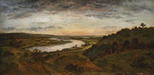 Il fiume Senna vicino a Vernon