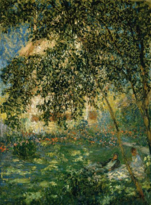 Le repos dans le jardin,Argenteuil