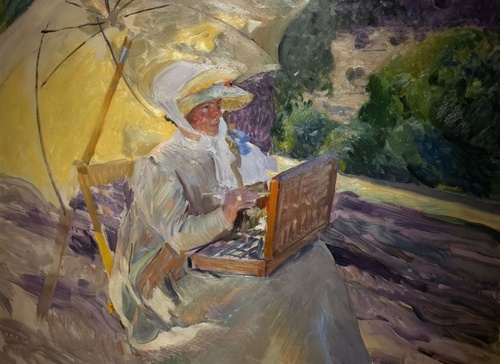 Maria Painting in the Pardo