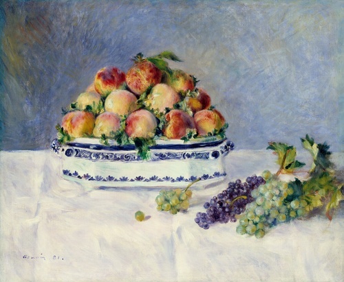 Still Life with Peaches and Grapes