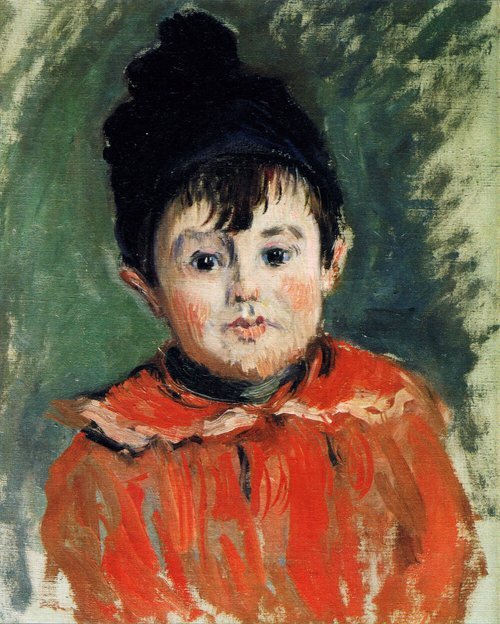 Portrait of a Child in Red
