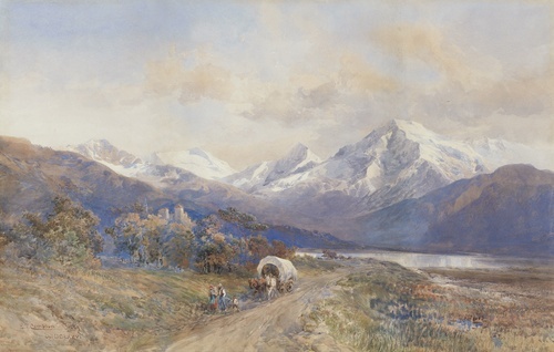View of the Ortler from St. Valentin