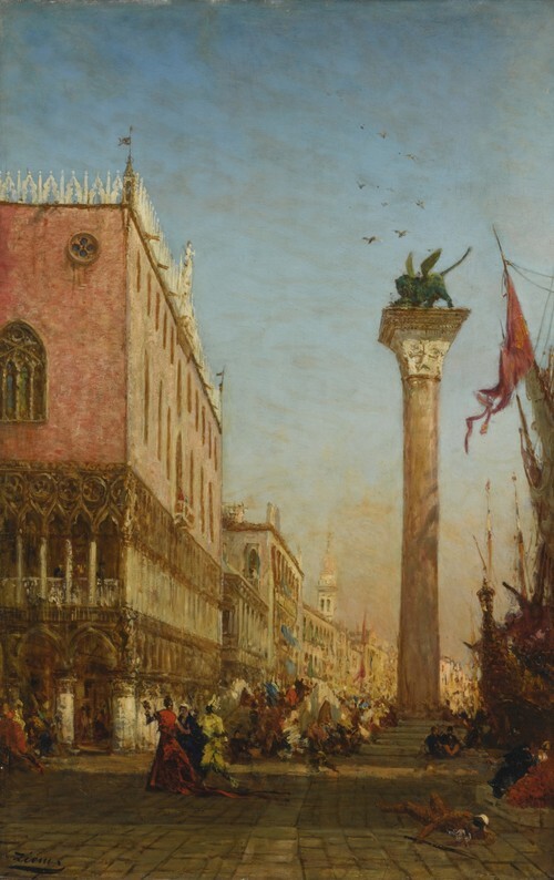 The Lion Column of Saint Mark on the Môle