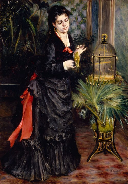 Woman with a Parrot