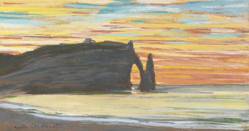1885 Étretat, Falaise d'Aval