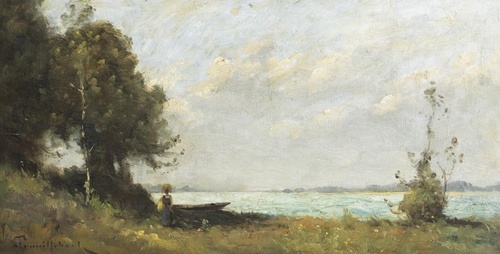 The Laundress Walking by the Loire