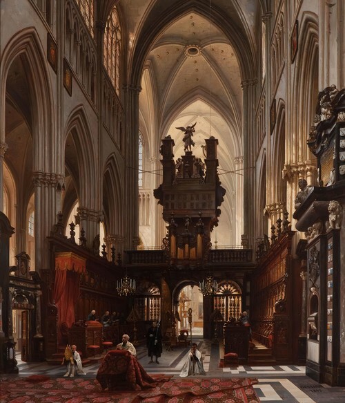 Innenraum der Kathedrale St. Salvator in Brügge