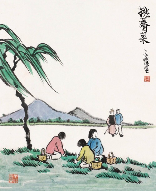 Picking Shepherd's Purse