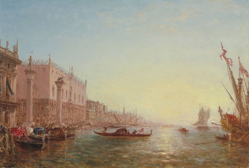 Gondola trước Molo, Venice