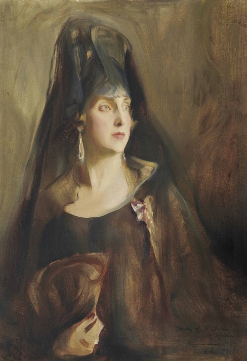 Portrait of Queen Victoria Eugenia of Spain