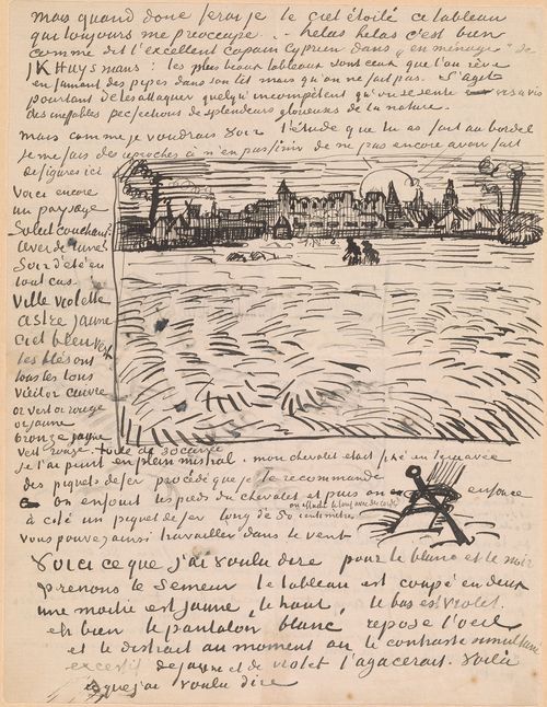 Autograph letter signed Arles, to Émile Bernard