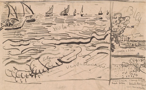 Vincent van Gogh'un 1888 tarihli çizimleri, Émile Bernard'a imzalı mektup