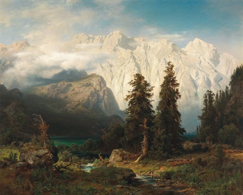 Pemandangan Gunung Watzmann dan Danau Königssee