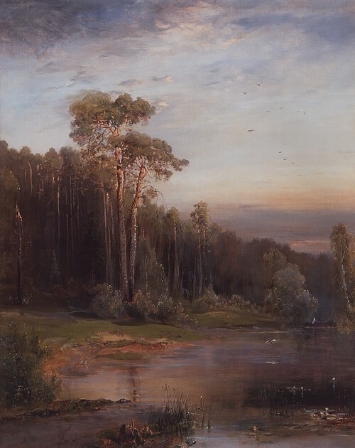 Summer Landscape with Pines by the River 1878