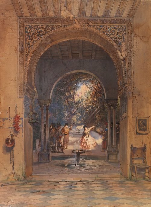 Dancer in the Alhambra in Granada