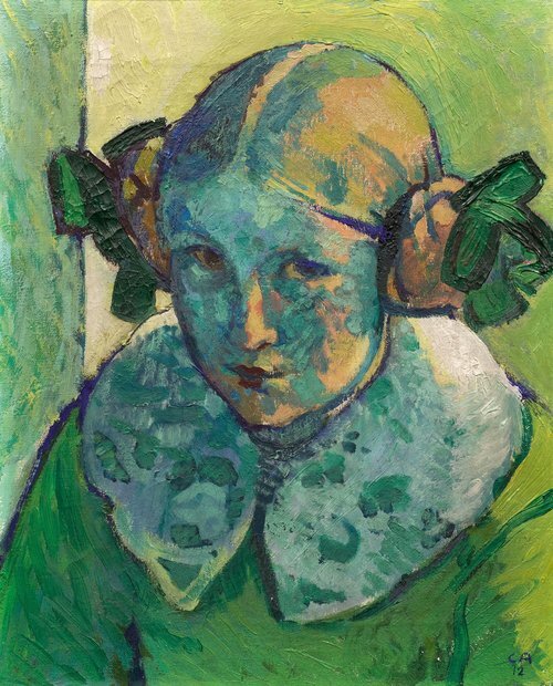Portrait of a Girl (Hilda Trog) in Green