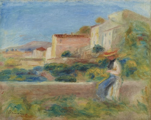 Seated Woman, The Post Office in Cagnes 1900