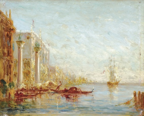 Grand Canal at the Entrance of St Mark's Square, Venice