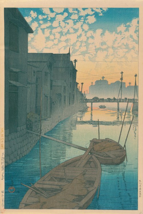 Morning at Daikon Riverside, Tokyo