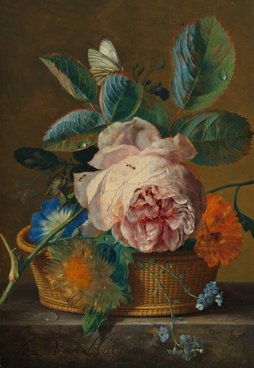Basket with Flowers