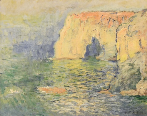 Etretat, La Manneporte, Reflections on Water