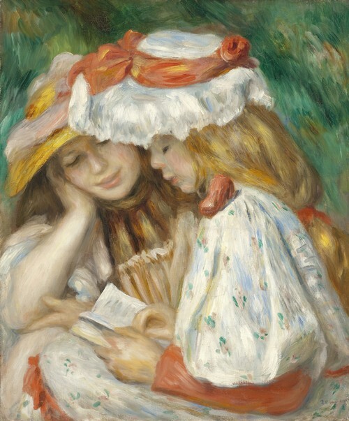 Two Girls Reading