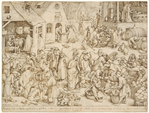 Charity - The Seven Acts of Mercy - Detail of the Feeding of the Hungry