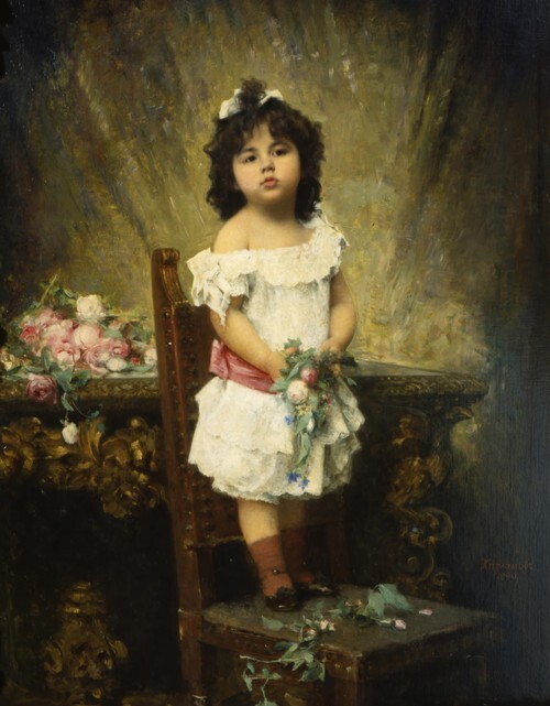 Girl with Flowers