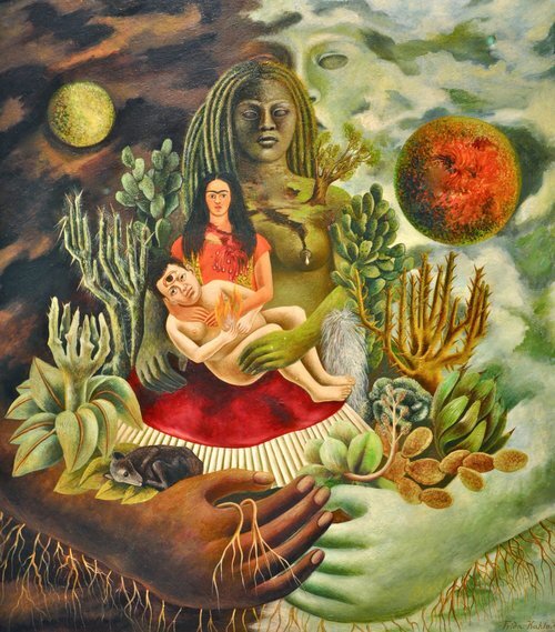 The Cosmic Embrace of Love between the Universe, the Earth (Mexico), Me, Diego and Mr. Xolotl