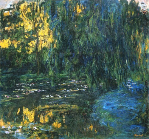 Weeping Willow and Water-Lily Pond