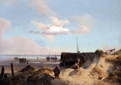 Vissershut in de duinen