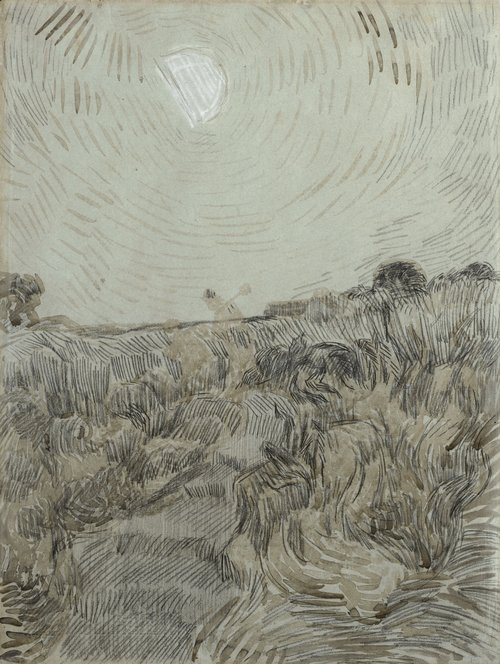 Two farmers' evening scenery