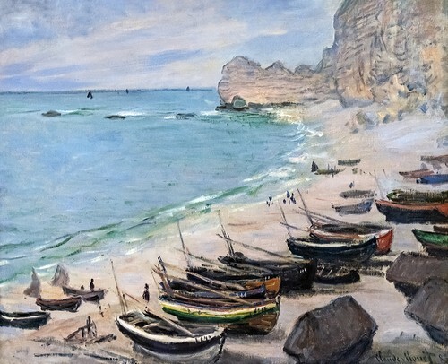 Boats on the Beach at Étretat