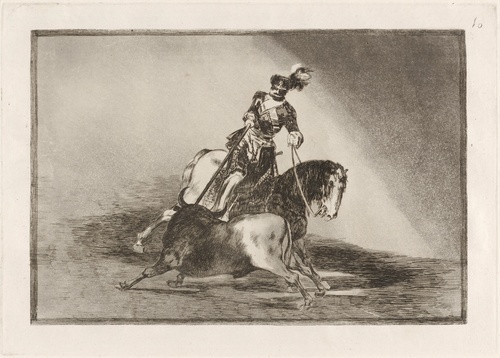 Charles V Lancing a Bull in the Plaza of Valladolid