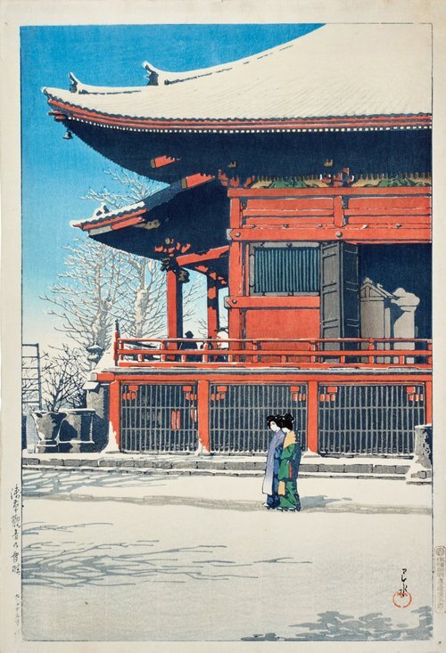 Twenty Views of Tokyo: Asakusa Kannon After Snow