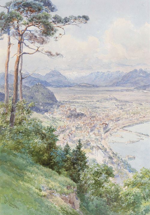 A View of Bregenz and Lake Bodensee