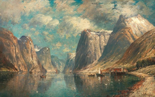 フィヨルドの風景