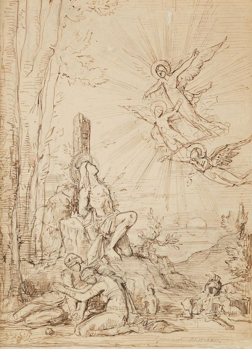 Saint Sebastian (study with holy women and appearing angels)