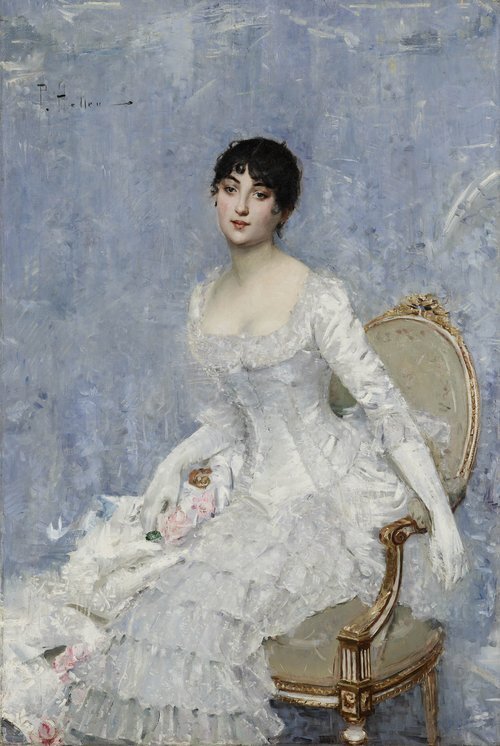 Young Lady in White
