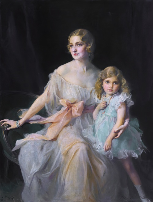 Mrs Claude Leigh and Miss Virginia Leigh 1933