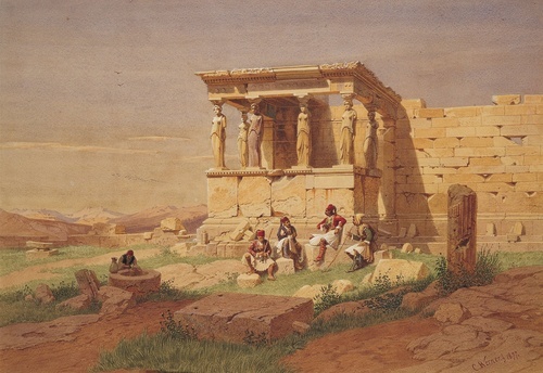 The Prostasis (portico) of the Caryatids on the Erechtheion